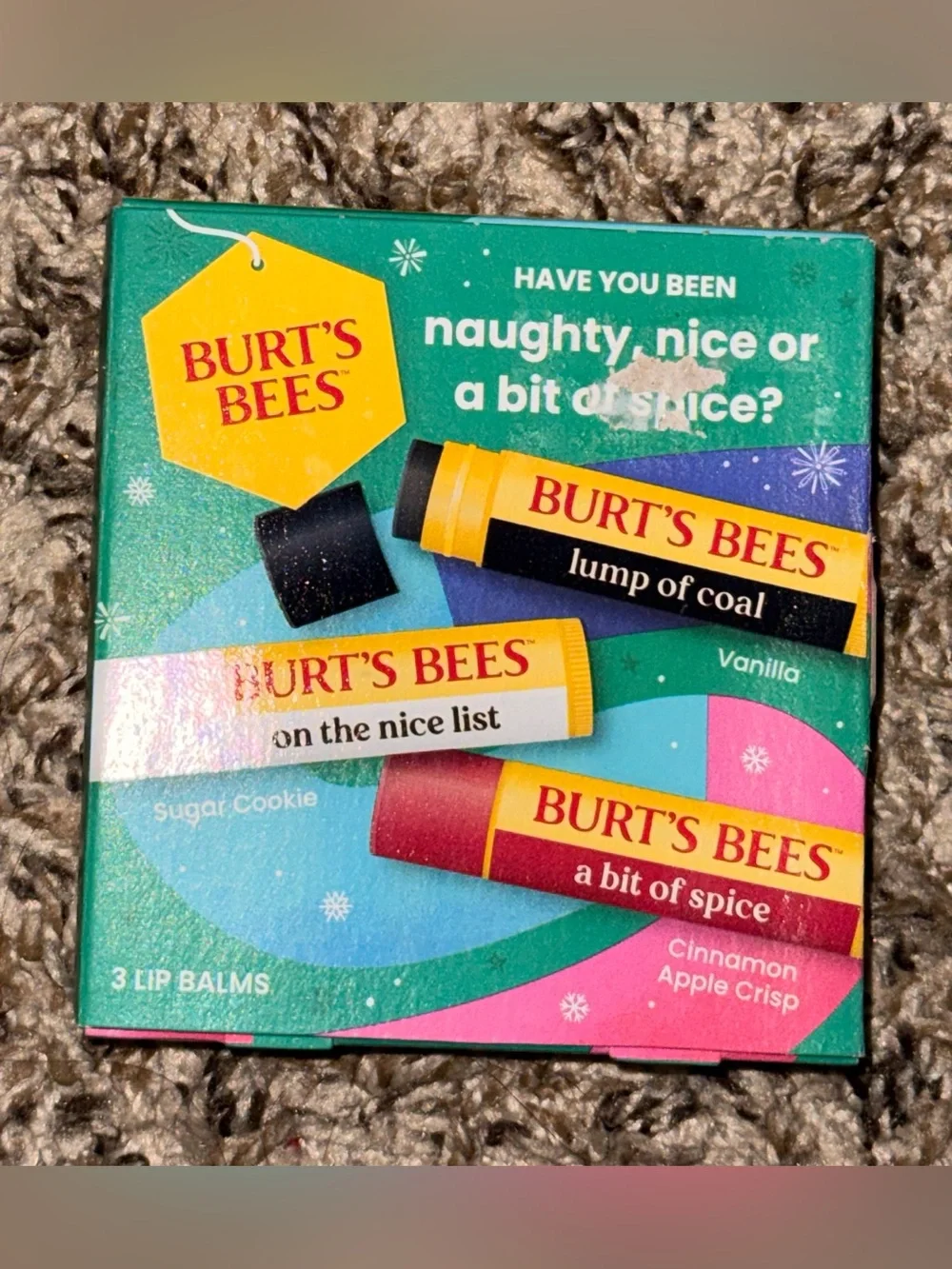 Burt's Bees Follow That Bee Lip Balm Board Game - Yellow and Blue Artwork